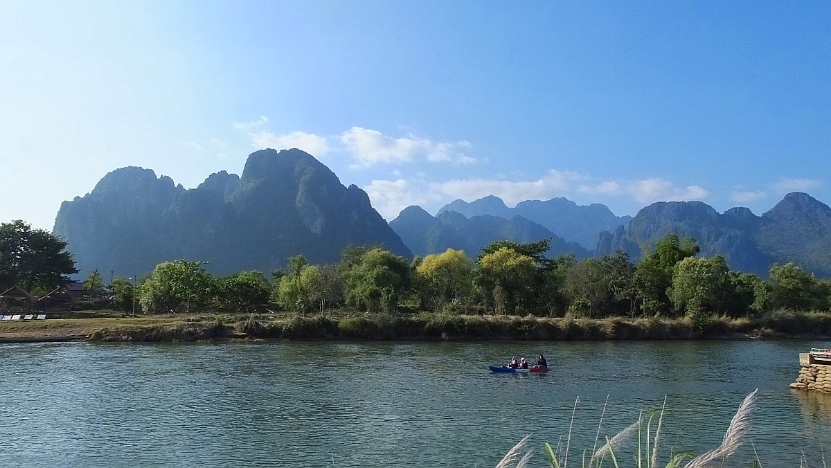 Ankunft in Vang Vieng